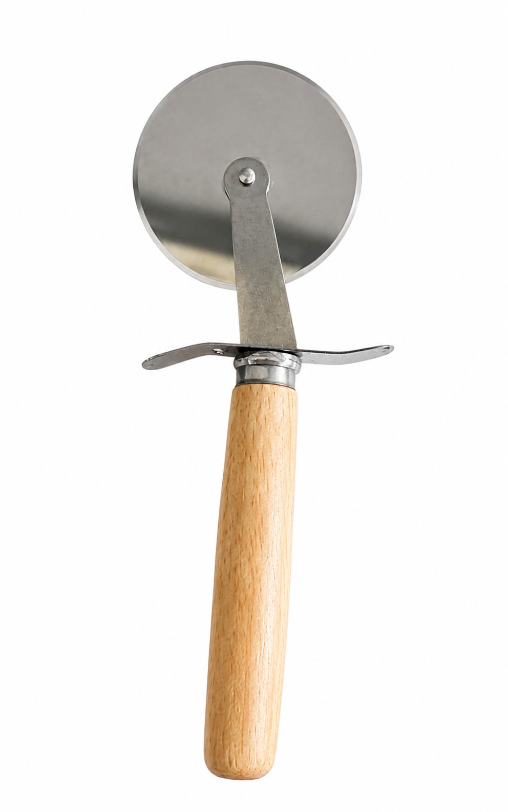 پیتزا بر دسته چوبی (بامبو) استیل چیکن تولز (pizza cutter)
